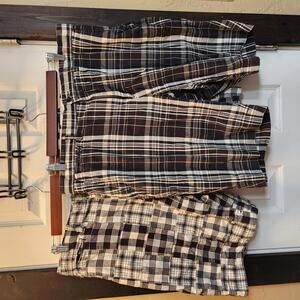 Polo Ralph Lauren Men's Casual Plaid Shorts Bundle (2)- Size 36